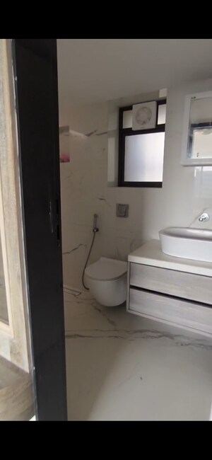 Bathroom in 2 BHK Apartment at K Raheja Palm Court, Malad West – for Rent
