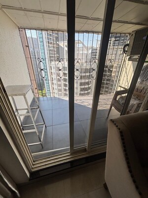 Balcony in 2 BHK Apartment at Anmol Tower, Goregaon West – for Rent