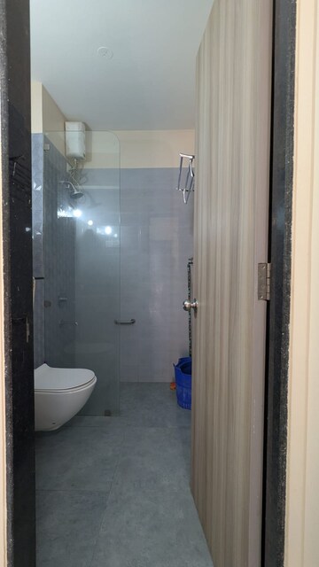 Bathroom in 1 BHK Apartment at Ashar Axis, Majiwada – for Rent