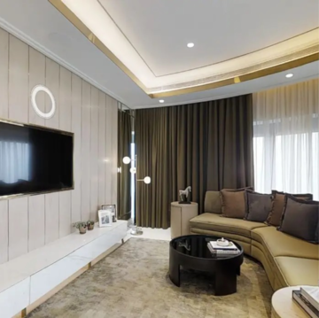 Living Room in 4 BHK Apartment at Lodha World View, Empire Mill – for Rent