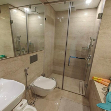 Bathroom in 3 BHK Apartment at Lodha The World Towers World One Tier 2, Empire Mill – for Rent