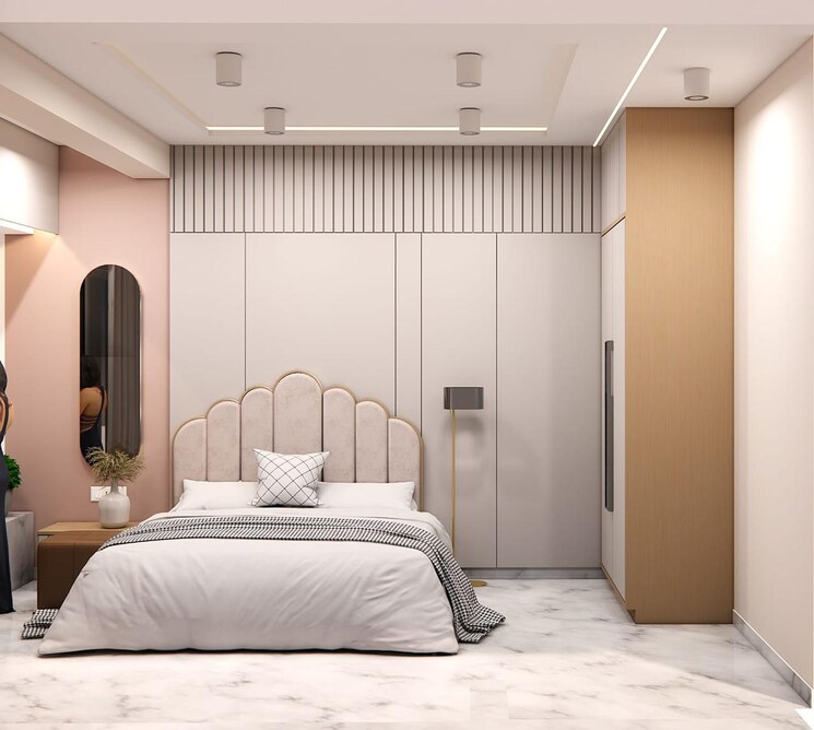 Bedroom, hermes-heritage-homes 3 Bedroom 1500 Sq.Ft. Apartment In Shastrinagar Pune 9847625