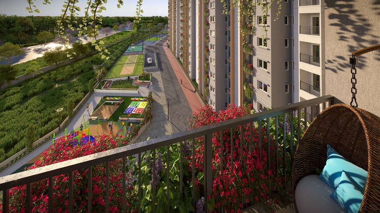 Balcony, sowparnika-whispering-petals 2 Bedroom 1036 Sq.Ft. Apartment In Hoskote Bangalore 9866409