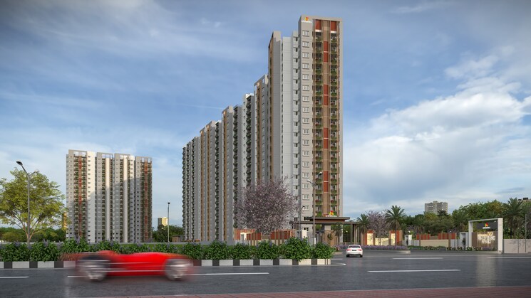 Exterior View, sowparnika-whispering-petals 2 Bedroom 1036 Sq.Ft. Apartment In Hoskote Bangalore 9866409