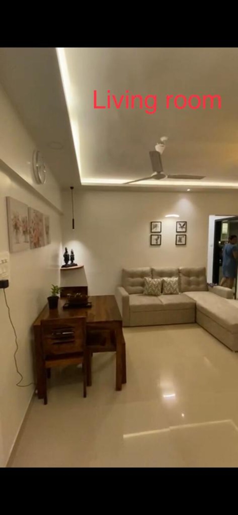 Living Room, hubtown-greenwoods 3 Bedroom 1000 Sq.Ft. Apartment In Vartak Nagar Thane 9869427