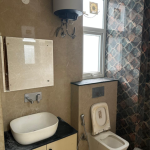 Bathroom in 3 BHK Apartment at Ram Shanti Apartment, Sector 52 – for Rent