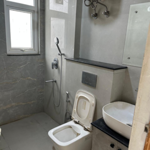 Bathroom in 3 BHK Apartment at Ram Shanti Apartment, Sector 52 – for Rent