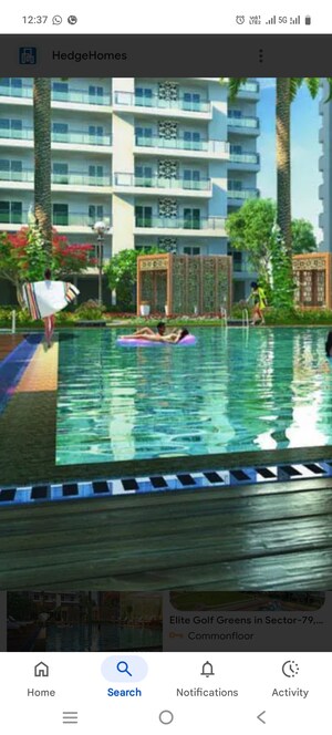 Swimming Pool in 3 BHK Apartment at Elite Golf Green, Sector 79 – for Sale