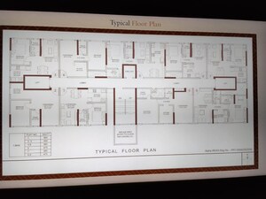 Floor Plan in 1 BHK Apartment at Platinum Classic, Andheri West – for Sale
