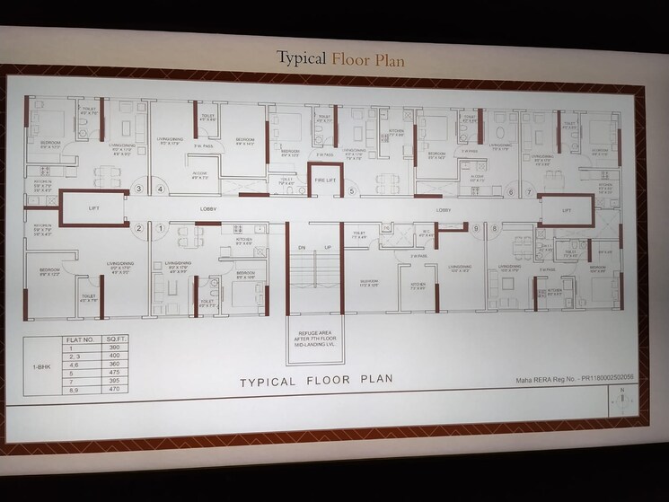 Floor Plan, platinum-classic 1 Bedroom 460 Sq.Ft. Apartment In Andheri West Mumbai 9872707