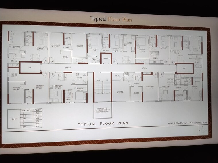 Floor Plan, platinum-classic 1 Bedroom 460 Sq.Ft. Apartment In Andheri West Mumbai 9872707