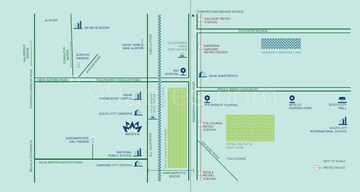 3 BHK Apartment – Map Location View at Sugam Morya, Tollygunge - for Sale