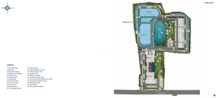 Master Plan, sugam-morya 3 Bedroom 1164 Sq.Ft. Apartment In Tollygunge Kolkata 9878084