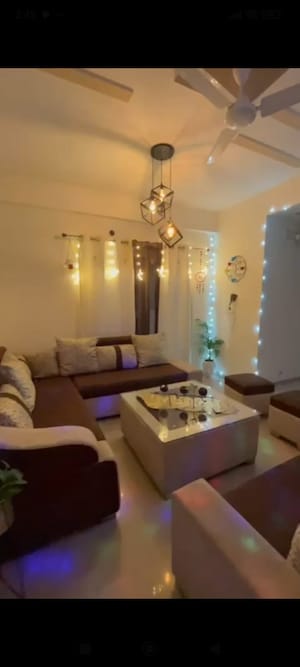 Living Room in 3 BHK Apartment at Nimbus The Hyde park, Sector 78 – for Rent