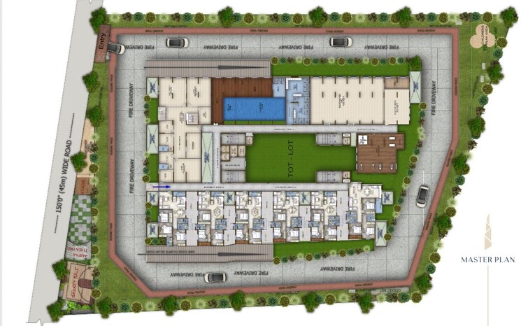 Master Plan, eapl-sri-tirumala-fortune 3 Bedroom 1728 Sq.Ft. Apartment In Tukkuguda Hyderabad 9888329
