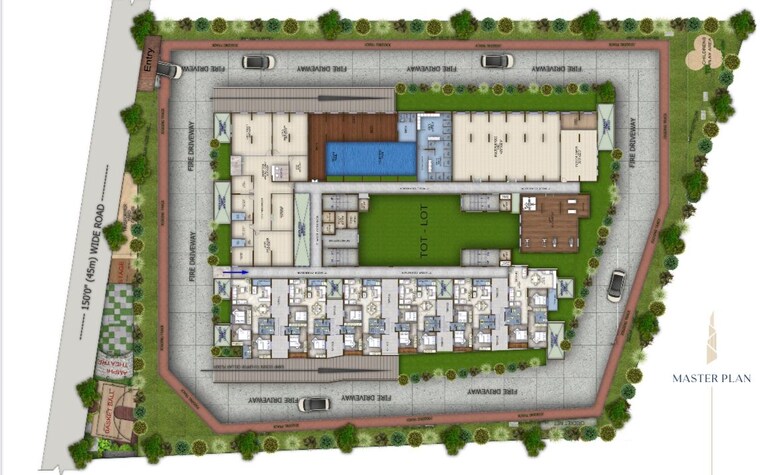 Master Plan, eapl-sri-tirumala-fortune 3 Bedroom 1728 Sq.Ft. Apartment In Tukkuguda Hyderabad 9888329