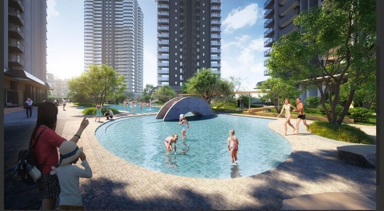 Swimming Pool, krisumi-waterside-residences 3 Bedroom 2700 Sq.Ft. Apartment In Sector 36a Gurgaon 9888575