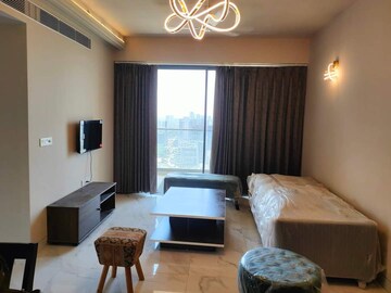 Living Room in Studio Apartment at M3M Heights, Sector 65 – for Rent