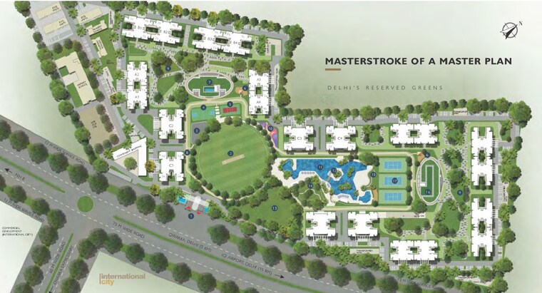 Master Plan, sobha-city-gurgaon 3 Bedroom 2072 Sq.Ft. Apartment In Sector 108 Gurgaon 9894216