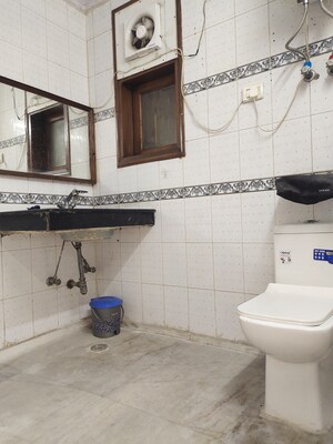 Bathroom in 3 BHK Builder Floor at Greater Kailash I – for Rent