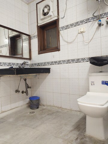 Bathroom in 3 BHK Builder Floor at Greater Kailash I – for Rent