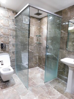 Bathroom in 3 BHK Apartment at Meenakshi Trident Towers, Gachibowli – for Rent