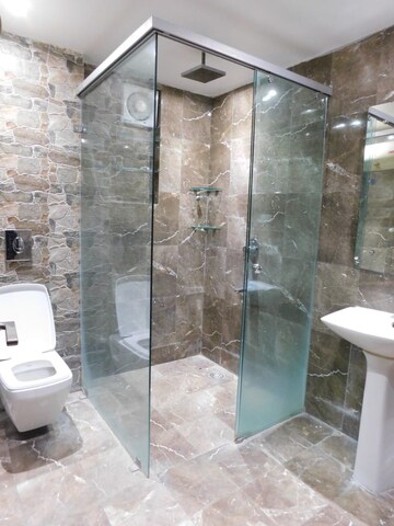 Bathroom in 3 BHK Apartment at Meenakshi Trident Towers, Gachibowli – for Rent