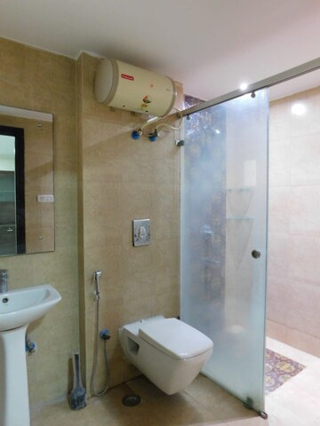 Bathroom in 3 BHK Apartment at Meenakshi Trident Towers, Gachibowli – for Rent