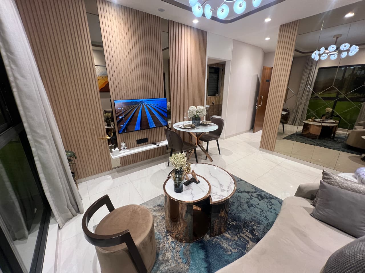 Living Room in 1 BHK Builder Floor at Dombivli East – for Sale