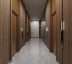 Building Lobby in 5 BHK Apartment at Satya Levante Residences, Sector 104 – for Sale