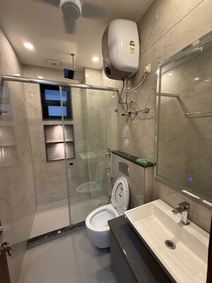 Bathroom in 3 BHK Builder Floor at Kalkaji – for Rent