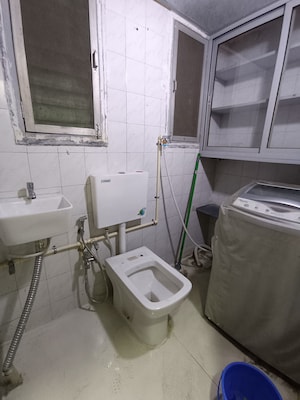 Bathroom in 1 BHK Apartment at JVM Corner Stone, Naupada – for Rent