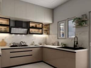 Kitchen in 3 BHK Builder Floor at Khanpur – for Sale