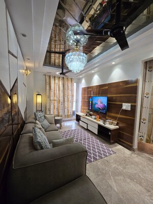 Living Room in 4 BHK Builder Floor at Janakpuri – for Sale