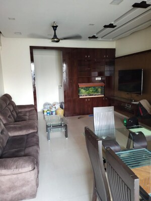 Living Room in 2 BHK Apartment at Lodha Paradise, Majiwada – for Rent