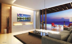 Bedroom in 2 BHK Apartment at Ruparel Ariana, Parel – for Sale