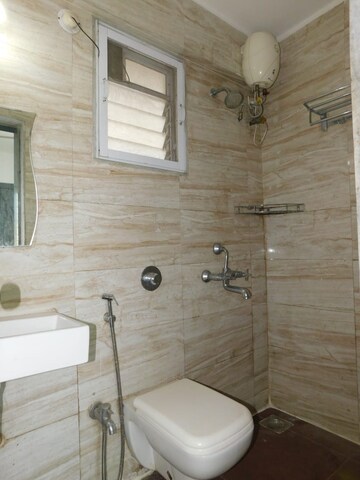 Bathroom in 1 BHK Apartment at Metropolis Bayside, Kasarvadavali – for Rent