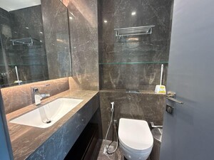 Bathroom in 5 BHK Apartment at Lodha Trump Tower, Worli – for Rent
