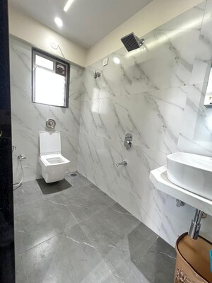 Bathroom in 3 BHK Apartment at Oxford Navrang Oasis, Goregaon West – for Rent