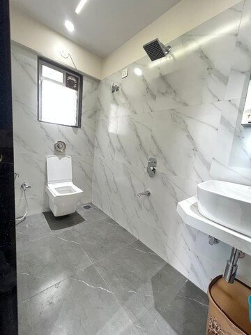 Bathroom in 3 BHK Apartment at Oxford Navrang Oasis, Goregaon West – for Rent