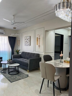 Living Room in 3 BHK Apartment at Oxford Navrang Oasis, Goregaon West – for Rent