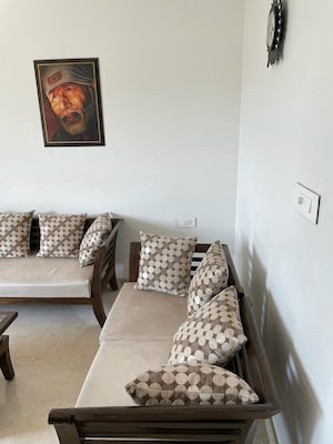 Living Room in 2 BHK Apartment at Omkar Ananta, Goregaon East – for Rent