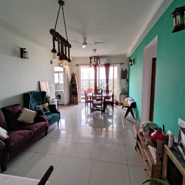 Living Room in 3 BHK Apartment at Prestige Royale Gardens, Avalahalli – for Sale