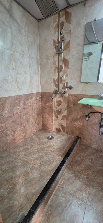 Bathroom in 2 BHK Apartment at Golden Isle, Goregaon East – for Rent
