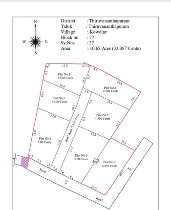 Plot for Sale in Pattom, Thiruvananthapuram