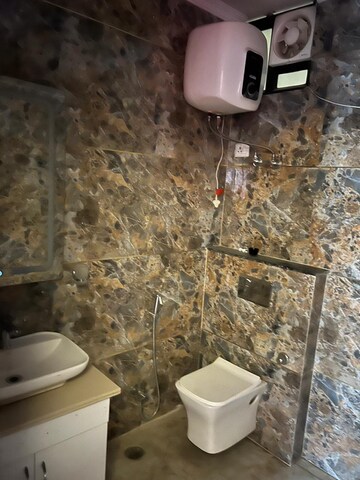 Bathroom in 2 BHK Builder Floor at JMD The Park Way, Sector 22 – for Rent