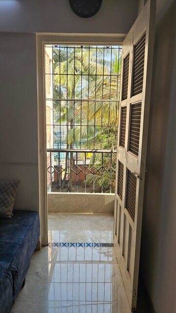 Balcony in 3 BHK Apartment at Satya Vandan CHS, Kailash Nagar – for Rent