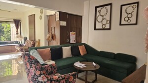 Living Room in 3 BHK Apartment at Satya Vandan CHS, Kailash Nagar – for Rent