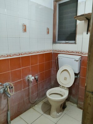 Bathroom in 1 BHK Apartment at Puraniks Kanchanpushp Complex, Kavesar – for Rent