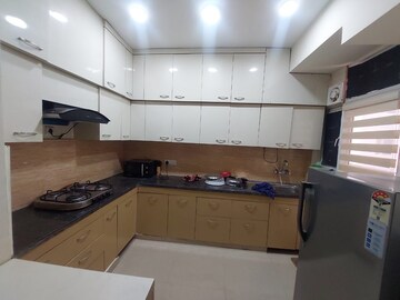 Kitchen in 3 BHK Builder Floor at DLF Vibhuti Khand, Gomti Nagar – for Rent